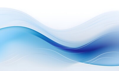 Obraz premium abstract blue wave background, Generative AI