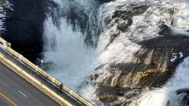 spokane river dam monroe bridge