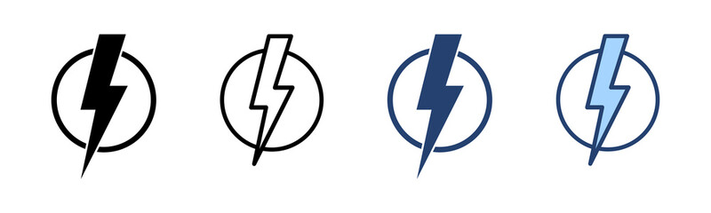 Lightning icon vector. electric sign and symbol. power icon. energy sign