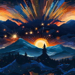 New Year Related Patterns