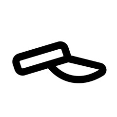 Visor Cap Line UI Icon