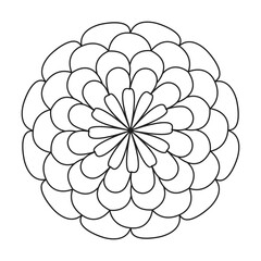Mandala Mirage coloring book page
