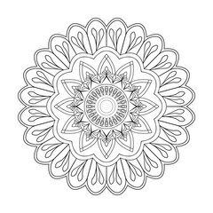 Serene Symmetry coloring book page