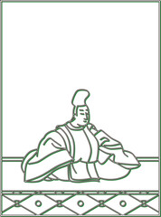 カラーシャドウ百人一首　従二位家隆