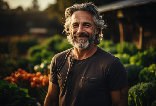 Smiling agriculture man