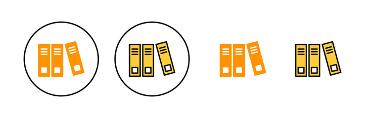 Library icon set for web and mobile app. education sign and symbol