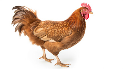 Fototapeta premium hen lays eggs, AI Generative.