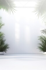 A Jungle Oasis. A Lush and Serene Room Filled with a Variety of Vibrant and Verdant Plants
