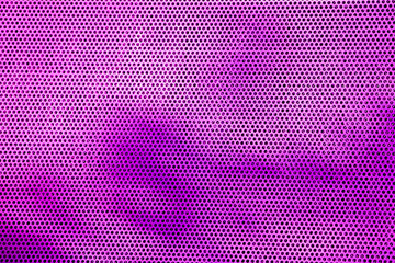 abstract metal grid background texture with pink and black holes in it