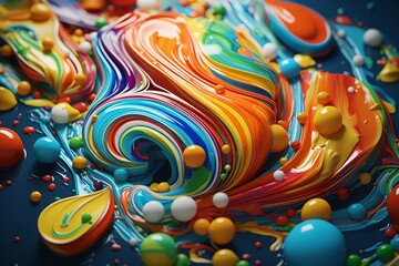 Obraz premium Colorful Mobile Magic. Abstract Background Delight