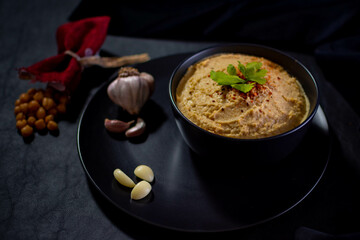 Hummus de garbanzo (Food Styling)