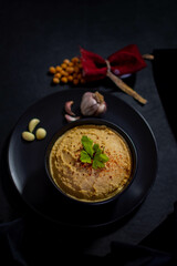 Hummus de garbanzo (Food Styling)