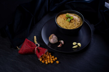 Hummus de garbanzo (Food Styling)