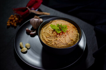 Hummus de garbanzo (Food Styling)