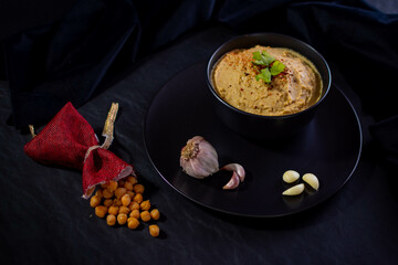 Hummus de garbanzo (Food Styling)