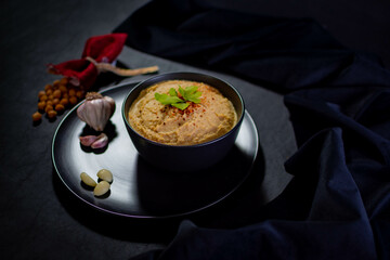 Hummus de garbanzo (Food Styling)