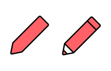 Pencil icon set illustration. pen sign and symbol. edit icon vector