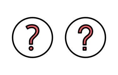 Question icon set illustration. question mark sign and symbol