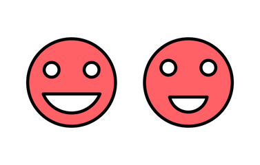 Fototapeta premium smile icon set illustration. smile emoticon icon. feedback sign and symbol