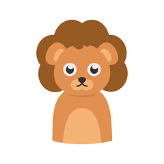 Lion Flat Illustration