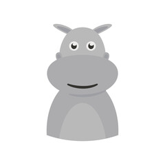 Rhinoceros Flat Illustration