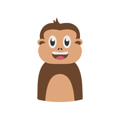 Monkey Flat Illustration