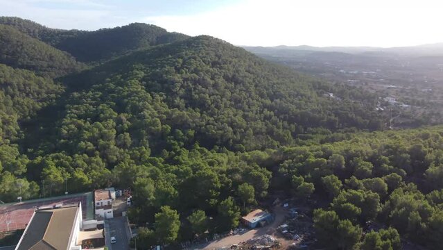 360 aerial of Ibiza Port San Antoni