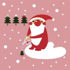  サンタ　イラスト素材