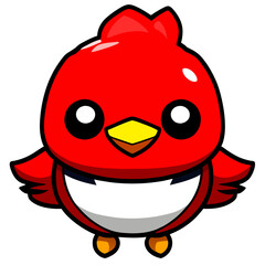 Chicken Dad , Cute , Big eye , animal Body , Model Chibi