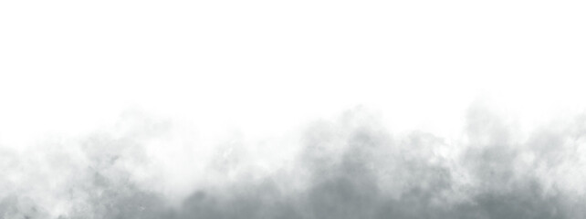 Ash color smoke fog on isolated background. Texture overlays. Design element. vector cloudiness,...