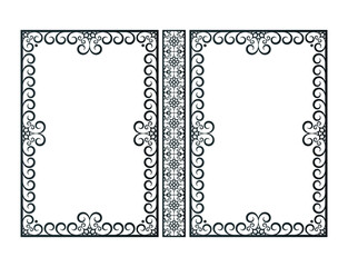 Frame Ornamental book cover design