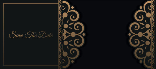 luxury invitation background style ornamental pattern
