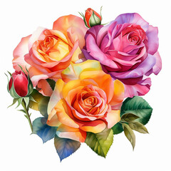 save invitation postcard petal rose watercolor wedding romantic birthday border greeting elegance