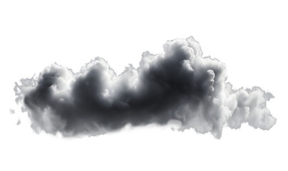 white cloud isolated on transparent isolated background