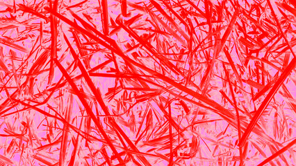 red background with leaves