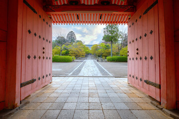 Kyoto, Japan - April 5 2023: Shinnyodo or Shinshogokurakuji temple founded in 984 its name refers...
