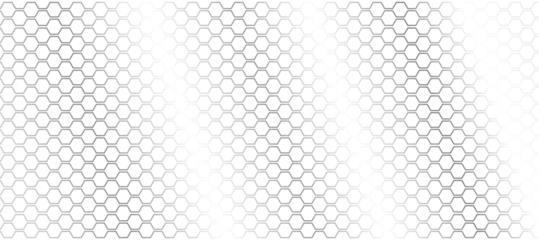 Foto op Canvas hexagonal black glossy metal grid background © nuryani