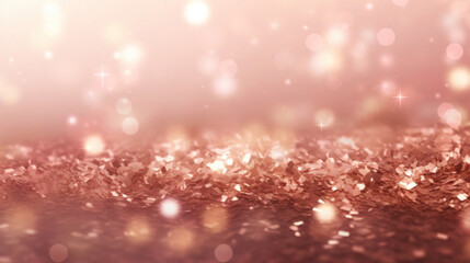 Pink background with bokeh effect and stars,
