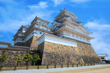 Himeji Castle AKA White Heron Castle. The castle is both a national treasure and a world heritage site.