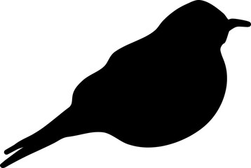 Bird graphic shape element design vector