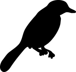 Bird graphic shape element design vector