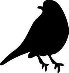 Bird graphic shape element design vector