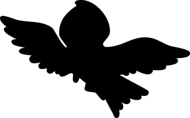 Bird graphic shape element design vector