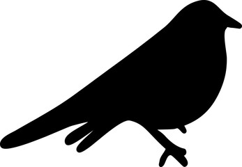 Bird graphic shape element design vector