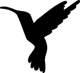 Humming bird graphic shape element design vector