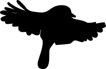 Bird graphic shape element design vector