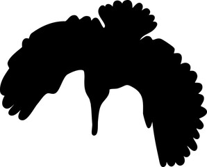 Bird graphic shape element design vector