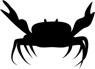 Black Living under the sea vector shape