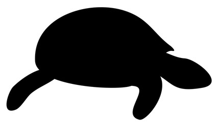 Black Living under the sea vector shape