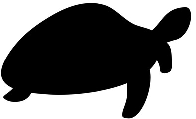 Black Living under the sea vector shape